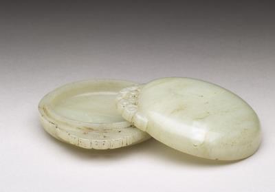 图片[3]-Round jade box with cloud-pattern handle, Song to Yuan dynasties, 960-1368 C.E.-China Archive